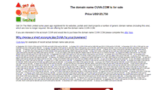 Desktop Screenshot of cuva.com